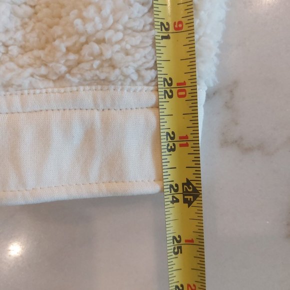The Sweatshirt Project Women's XL Cream‎ Sherpa Faux Shearling Button Up Jacket - Picture 10 of 10